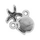 Connettore in Metallo Zama Conchiglia Stella Marina 18x13mm