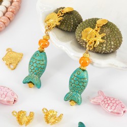 Zamak Connector Shell Starfish 18x13mm
