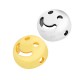 Zamak Bead Round Smile Face 10mm
