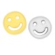 Zamak Bead Round Smile Face 10mm