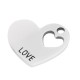 Ciondolo in Metallo Zama Cuore "LOVE" 18mm