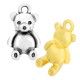 Breloque ours en zamac 13x22mm
