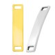 Conector de Metal Zama Etiqueta Plana 28x7mm