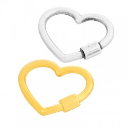 Connettore di Metallo Zama Cuore 20x17mm