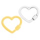 Zamak Connector Heart 20x17mm