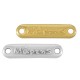Zamak Connector Tag “Μάρτης” 24x5mm