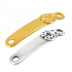 Zamak Connector Tag with Ladybug 24x6mm