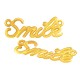 Μεταλλικό Ζάμακ Χυτό Στοιχείο Smile για Μακραμέ 32x12mm