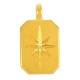Zamak Charm North Star Rectangular 9x12mm