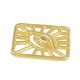 Zamak Pendant Rhombus with Evil Eye & Lines 35mm