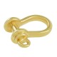 Zamak Connector Horseshoe Clasp 16x24mm (non opening)