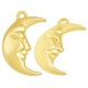 Pendentif en Zamak en Forme de lune 18 x 26 mm