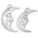 Pendentif en Zamak en Forme de lune 18 x 26 mm