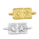Connecteur en Zamak en Forme D'Étiquette avec Étoile et lune 26 x 11 mm
