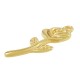 Zamak Charm Flower Rose 10x22mm