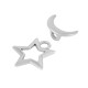 Zamak Toggle Clasp Star Moon 14mm & 19mm
