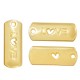 Étiquette Porte-Bonheur en Zamak « LOVE » avec cœur 8 x 20 mm
