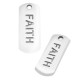 Pendentif en Zamak « Faith » 8 x 20 mm