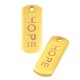 Ciondolo in Metallo Zama Targhetta "HOPE" 8x20mm