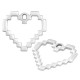 Ciondolo in Metallo Zama Cuore Vuoto 24x21mm