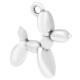 Ciondolo in Metallo Zama Palloncino a forma di Cane 20x19mm