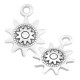 Colgante de Metal Zamak Sol Estrella con Flor 13mm