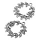 Pendentif en Zamak Couronne avec Fleurs 28 mm