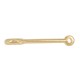 Barrette Pendentif en Zamak avec Demi-Lune 7 x 29 mm