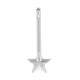 Colgante de Metal Zamak Barra Estrella 9x29mm