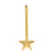 Zamak Pendant Bar with Star 9x29mm