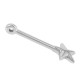 Colgante de Metal Zamak Barra Estrella 9x29mm
