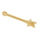 Zamak Pendant Bar with Star 9x29mm