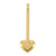 Zamak Pendant Bar with Heart 9x29mm