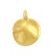 Zamak Charm Round Hammered 13mm Ø1.6mm