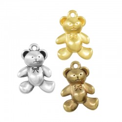 Colgante de Metal Zamak Oso 12x14mm