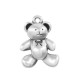 Breloque ours en Zamak 12 x 14 mm