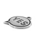 Zamak Charm Speech Bubble “YES” 17x14mm