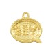 Zamak Charm Speech Bubble “YES” 17x14mm