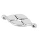 Conector de Metal Zamak Ovalado 25x12mm