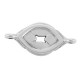 Conector de Metal Zamak Ovalado 25x12mm
