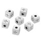 Passante in Zama Cubo con Croce 6mm (Ø2.2mm)