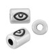 Tube Cylindrique en Zamak avec œil Maléfique 7 x 5 mm Ø 2.2 mm