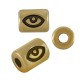 Tube Cylindrique en Zamak avec œil Maléfique 7 x 5 mm Ø 2.2 mm