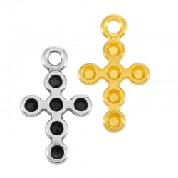 Ciondolo in Zama Croce 10x16mm