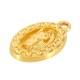 Zamak Charm Oval with Jesus 10x16mm