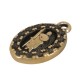 Zamak Charm Oval with Jesus 10x16mm