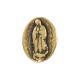 Zamak Bead Oval with Virgin Mary 8x10mm Ø1.8mm