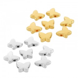 Perle en Zamak Papillon 9 mm Ø 1.2 mm