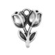 Charm Zamak Fleur Tulipes 15 mm
