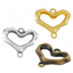 Connecteur cœur en Zamak 20 x 16 mm